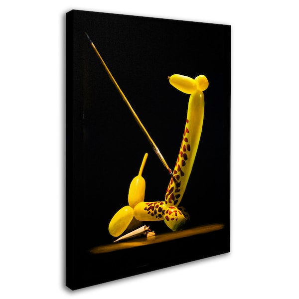 Roderick Stevens 'Balloon Giraffe' Canvas Art,18x24